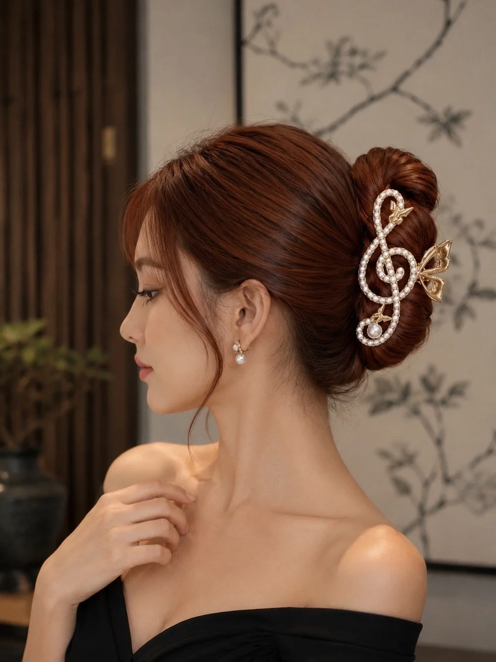 NEW Beautiful Music Note Treble Clef Hair Clip